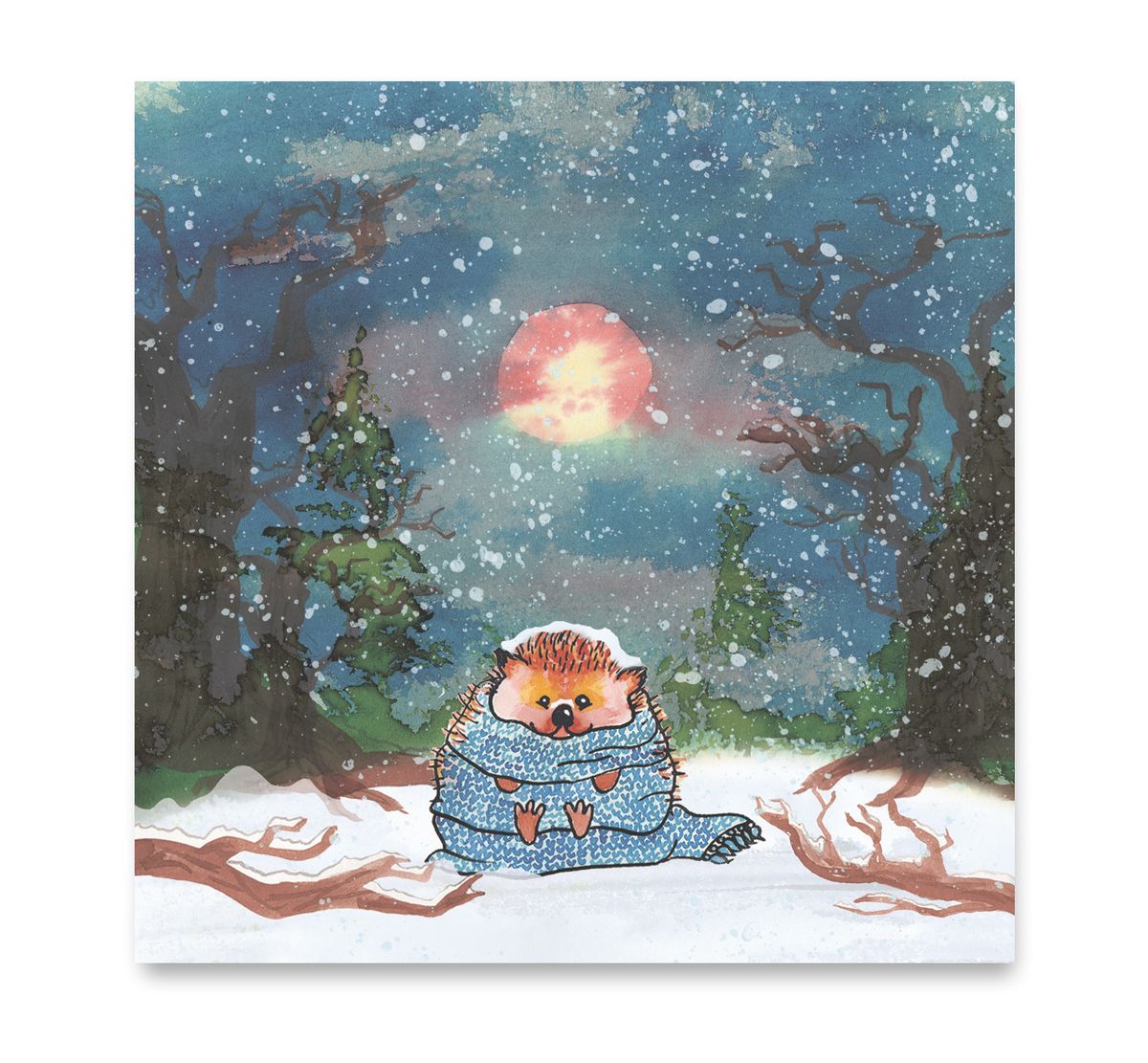 Handgemaakte wenskaart - Egel - Mags Up Your Mind